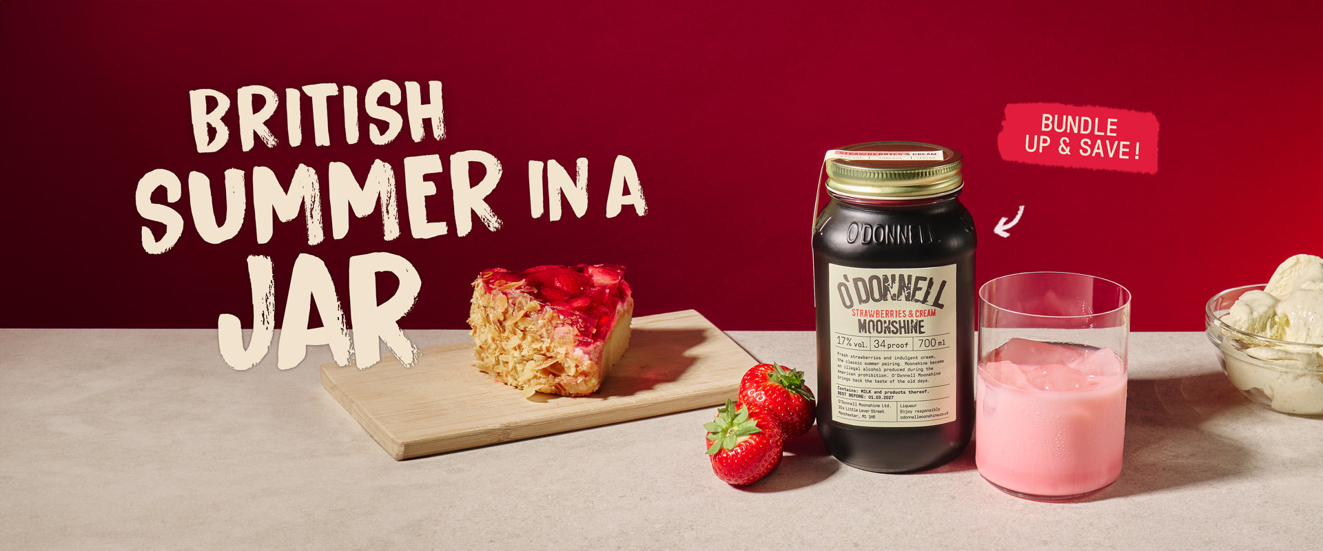 British Summer in a jar, bundle and save on strawberries and cream