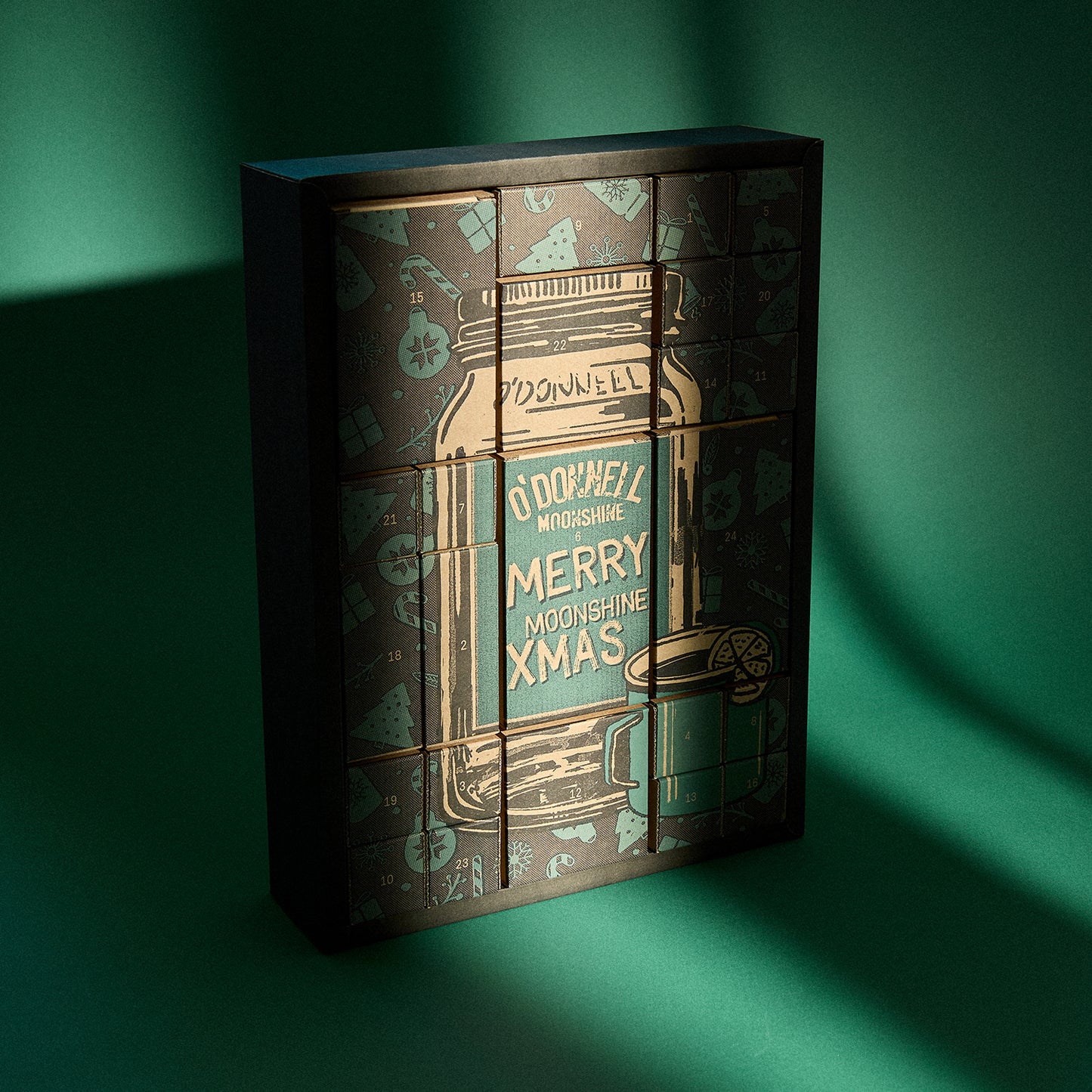 Advent Calendar on a green background