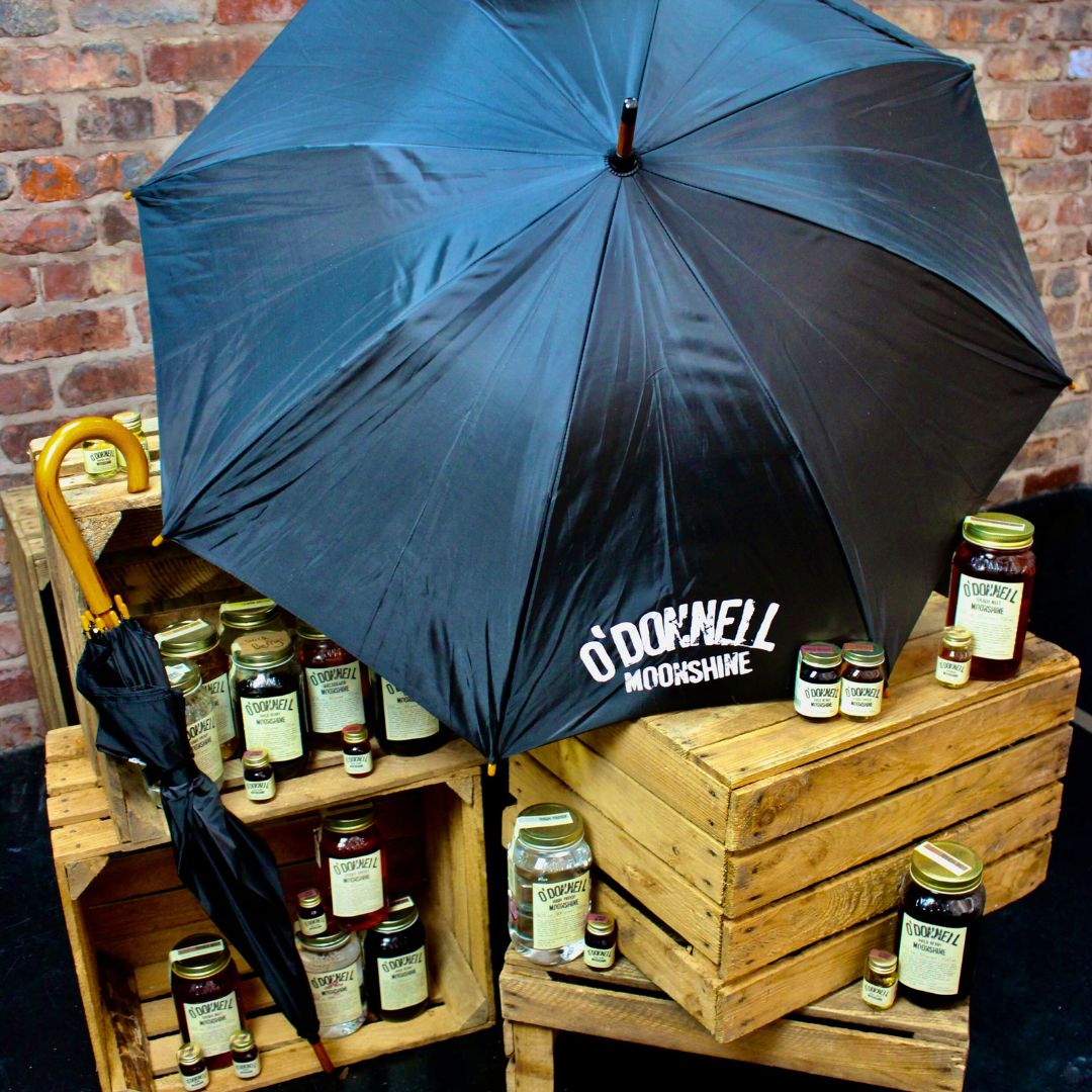O'Donnell Moonshine Umbrella, Black and White