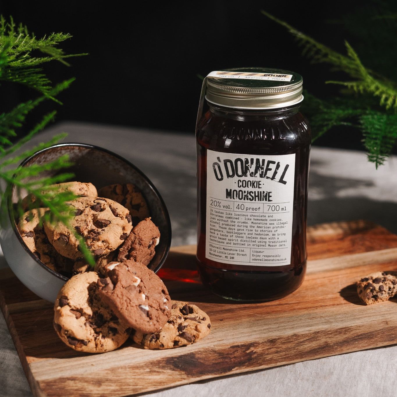 Cookie Moonshine 700ml & cookies
