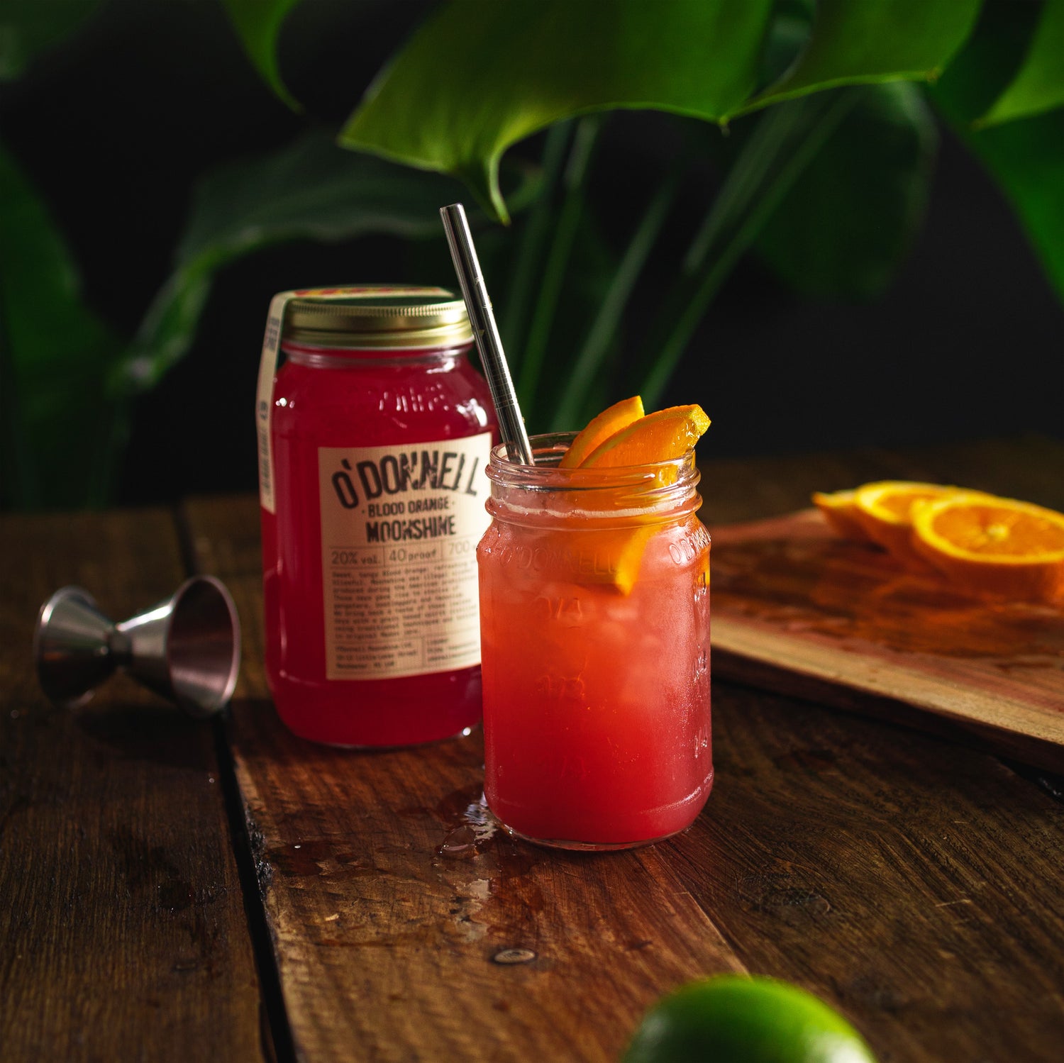 Blood Orange Moonshine Cocktail