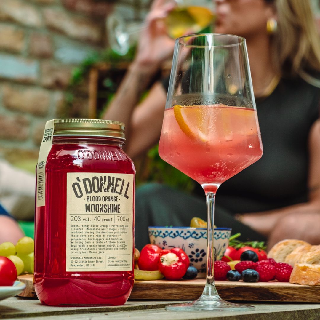Image of Blood Orange Cocktail and Blood Orange Moonshine