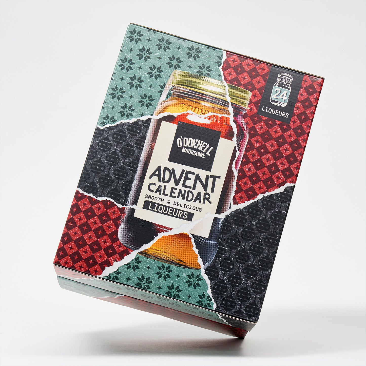 Micro Advent Calendar 2025 on a white background. Advent has a Jar on the front with a ripped wrapping paper pattern