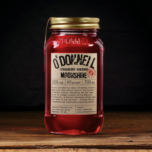 Strawberry Rhubarb 700ml Moonshine jar