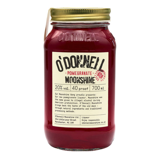 O'Donnell Pomegrante Moonshine on a white background