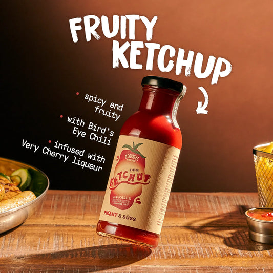 O'Donnell Moonshine Ketchup with a description of taste
