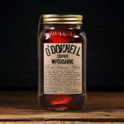 O'Donnell Moonshine Cookie flavour, moonshine liquor front view