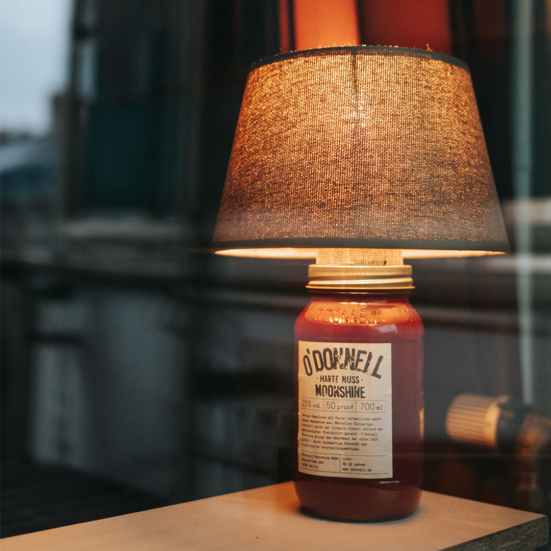 Upcycling your jars- The O'Donnell Moonshine Lamp