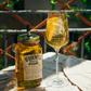 700ml jar of Aperitivo next to a spritz cocktail