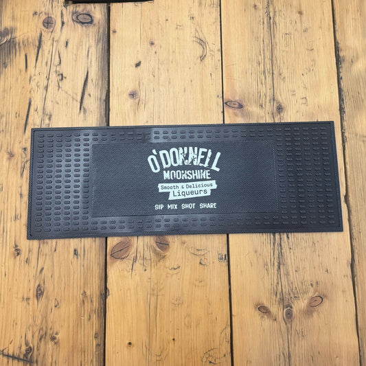 Black Bar mat on a wooden background