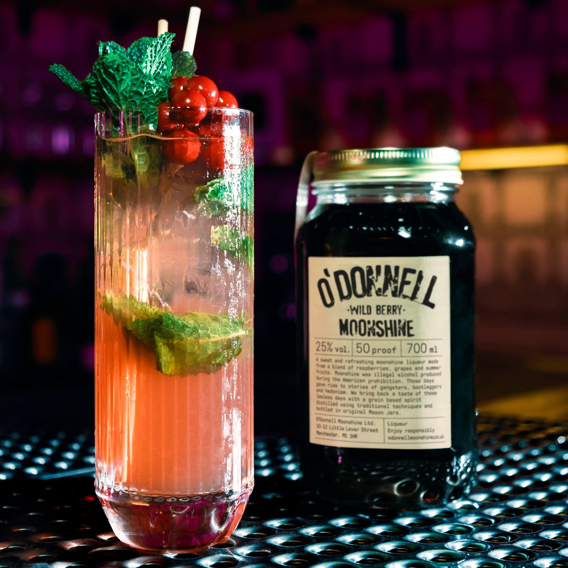 Wild Berry with cocktail
