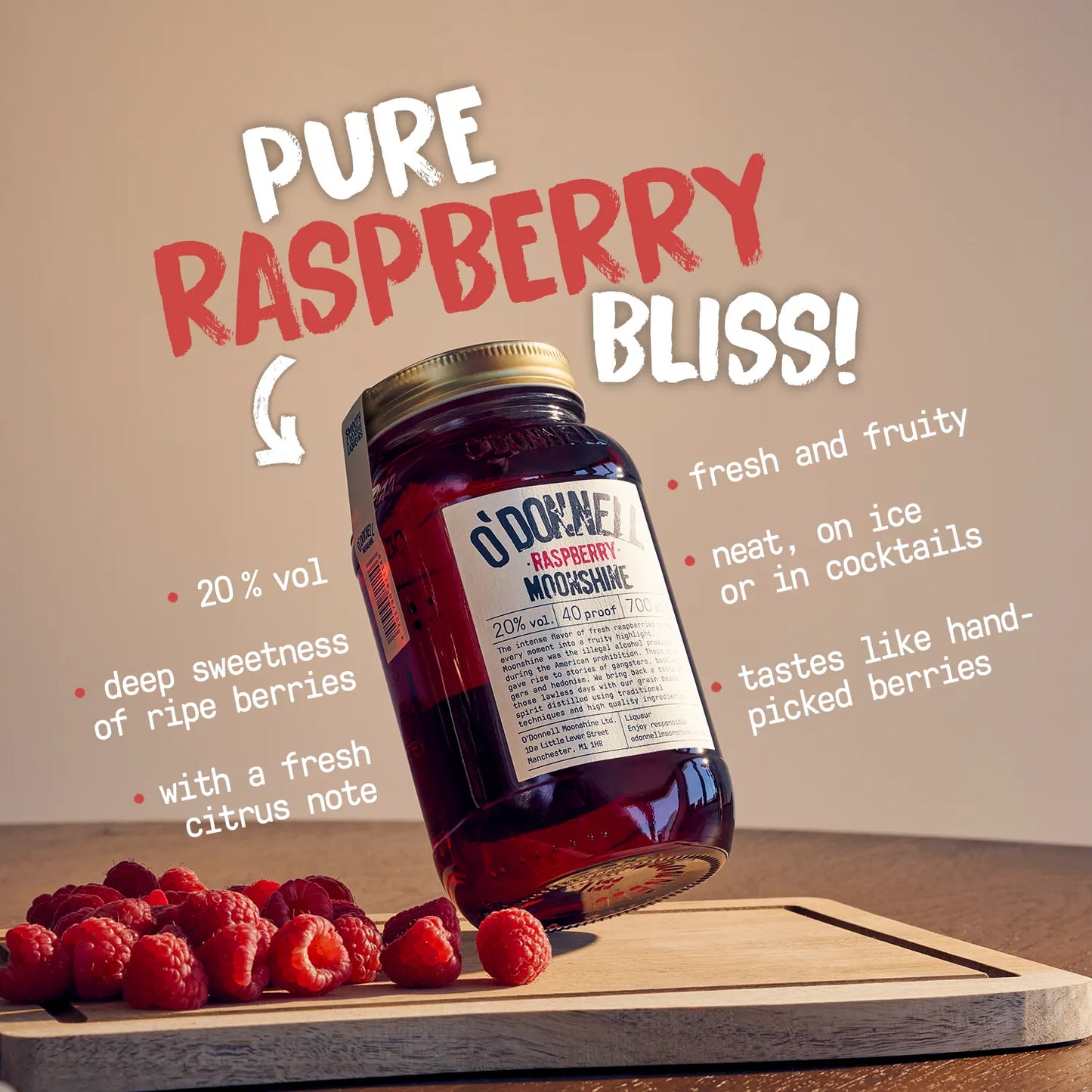 Raspberry Liqueur - 20% vol.