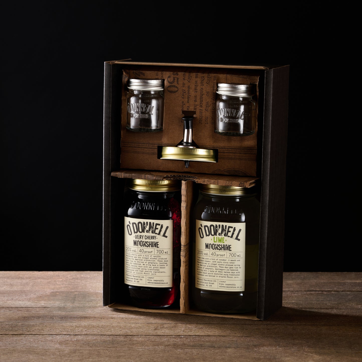 Chery & Lime bundle with shot glasses and pouring lid