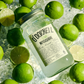 O'Donnell Lime Moonshine jar surrounded by limes on ice