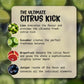 The Flavour profile of the Lime Moonshine. Lime, Cucumber, Grapefruit & Juniper