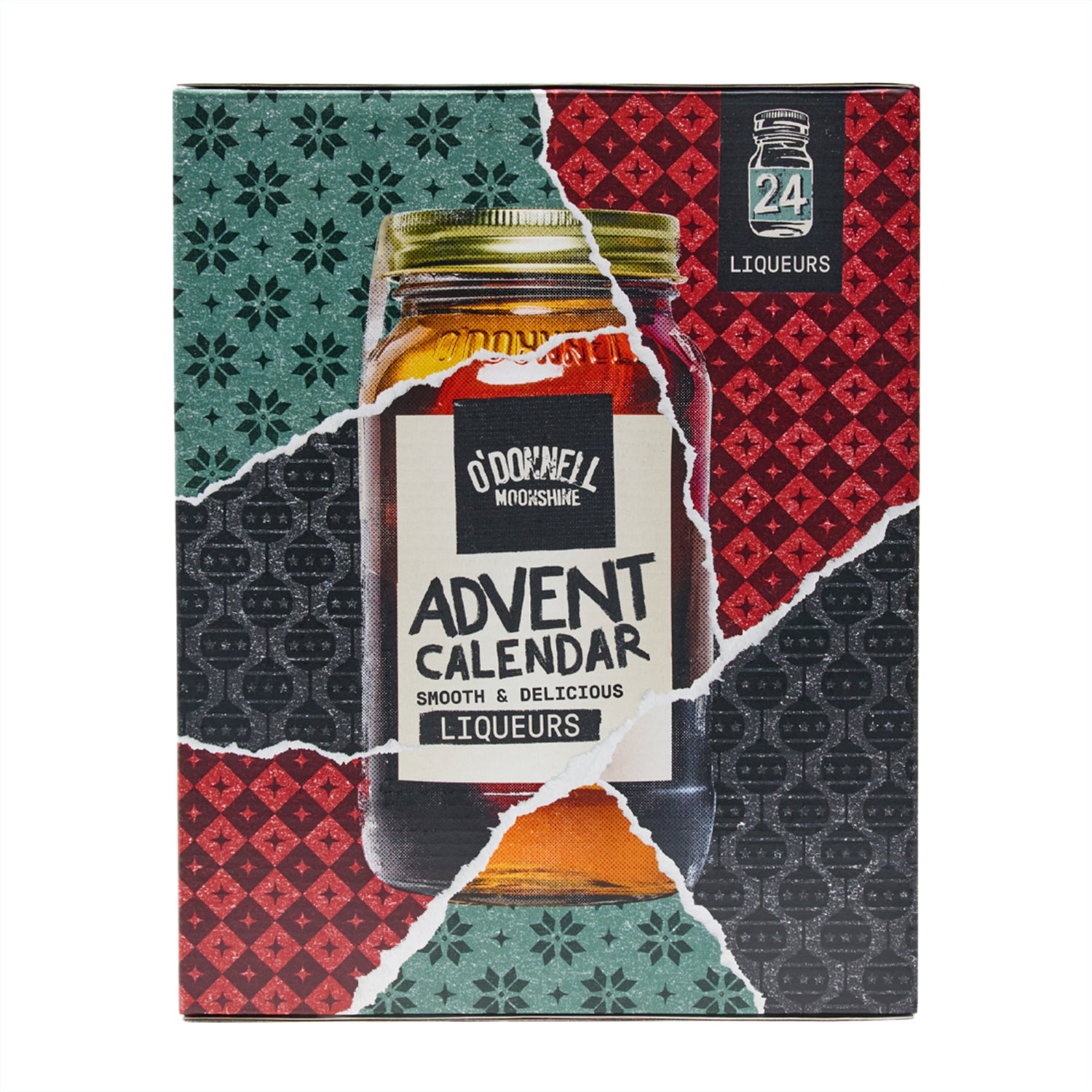 Micro Advent Calendar 2025 on a white background. Advent has a Jar on the front with a ripped wrapping paper pattern