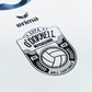 O'Donnell Moonshine WM Football Jersey – detailed close-up of Copa World Championship badge with O'Donnell Moonshine lettering and football graphic