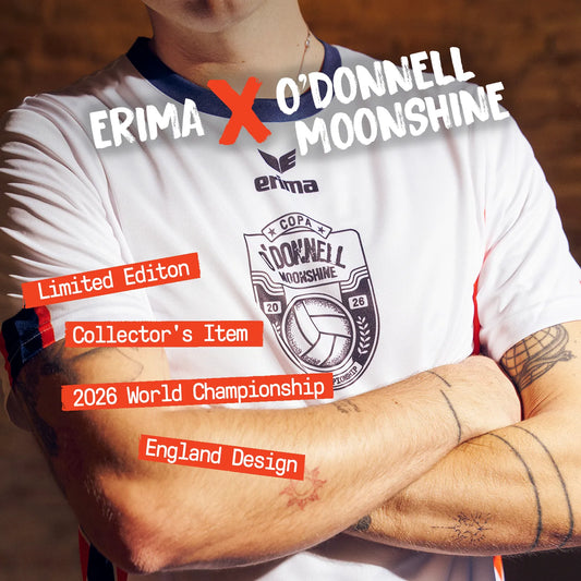 Erima x O'Donnell Moonshine WM Football Jersey – Limited Edition Collector's Item, 2026 World Championship England Design