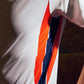 O'Donnell Moonshine WM Football Jersey – close-up of orange and navy side stripe detail