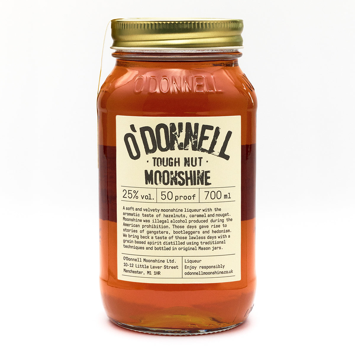 O'Donnell Tough Nut Moonshine on a white background