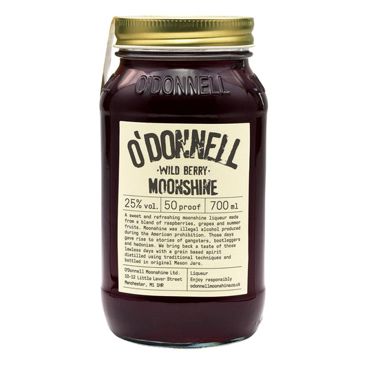 O'Donnell Wild Berry Moonshine on a white background