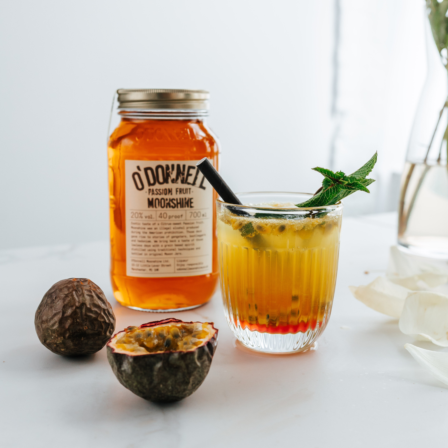 Passion Fruit Moonshine cocktail
