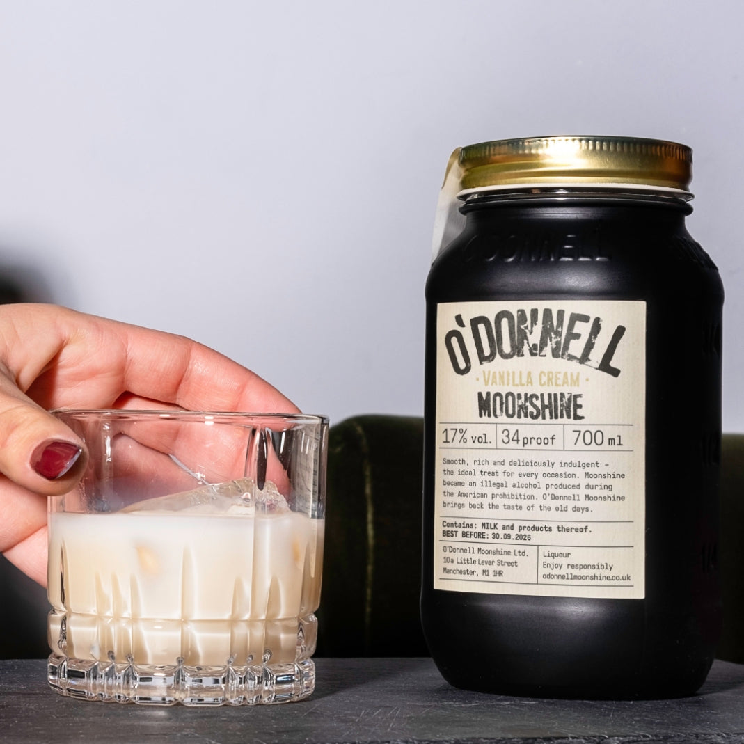 O'Donnell Moonshine 700ml Jar Vanilla Cream liqueur. 