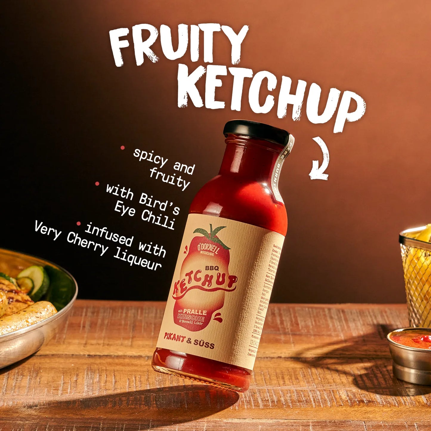 O'Donnell Moonshine Ketchup with a description of taste