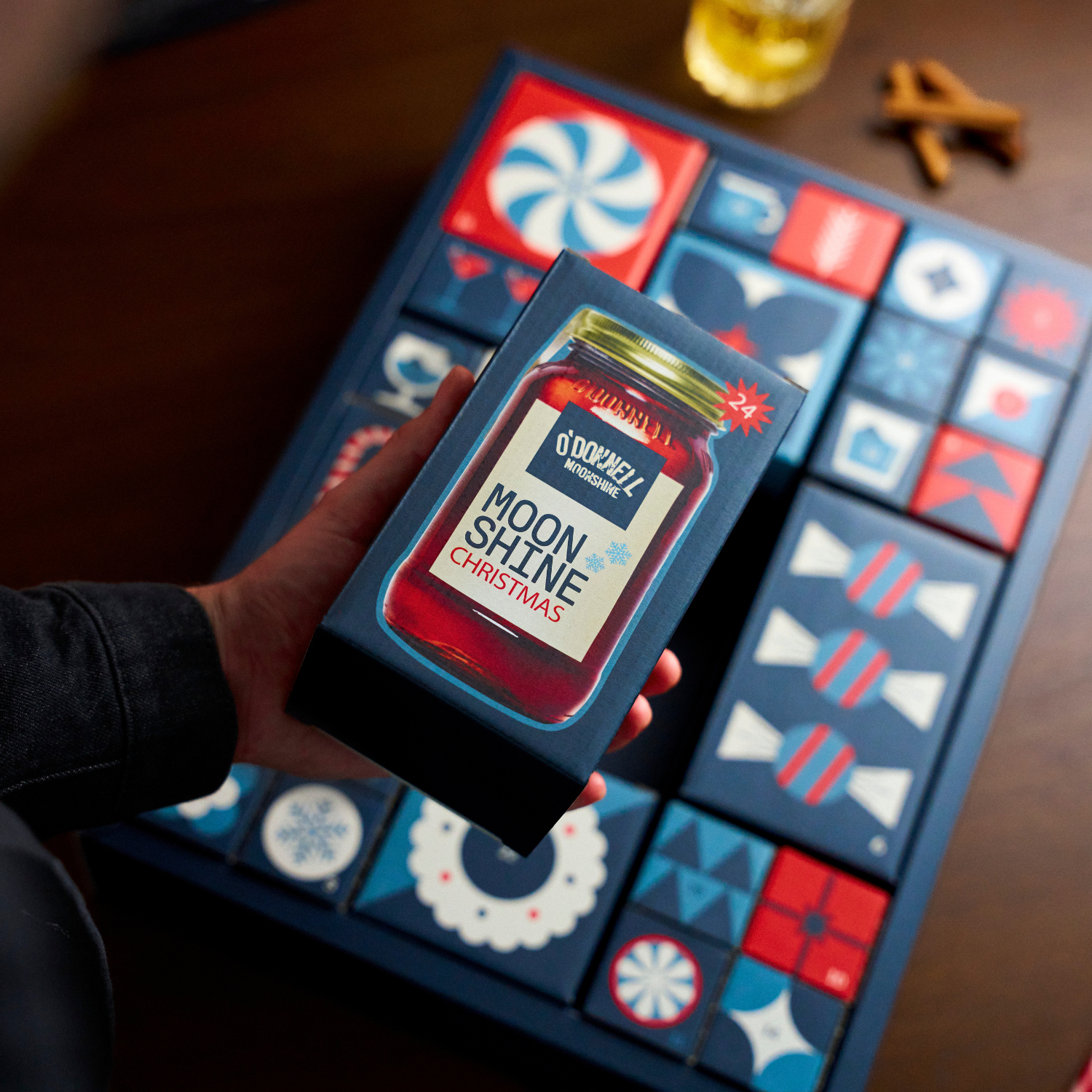 O'Donnell Moonshine liquer calender door 24