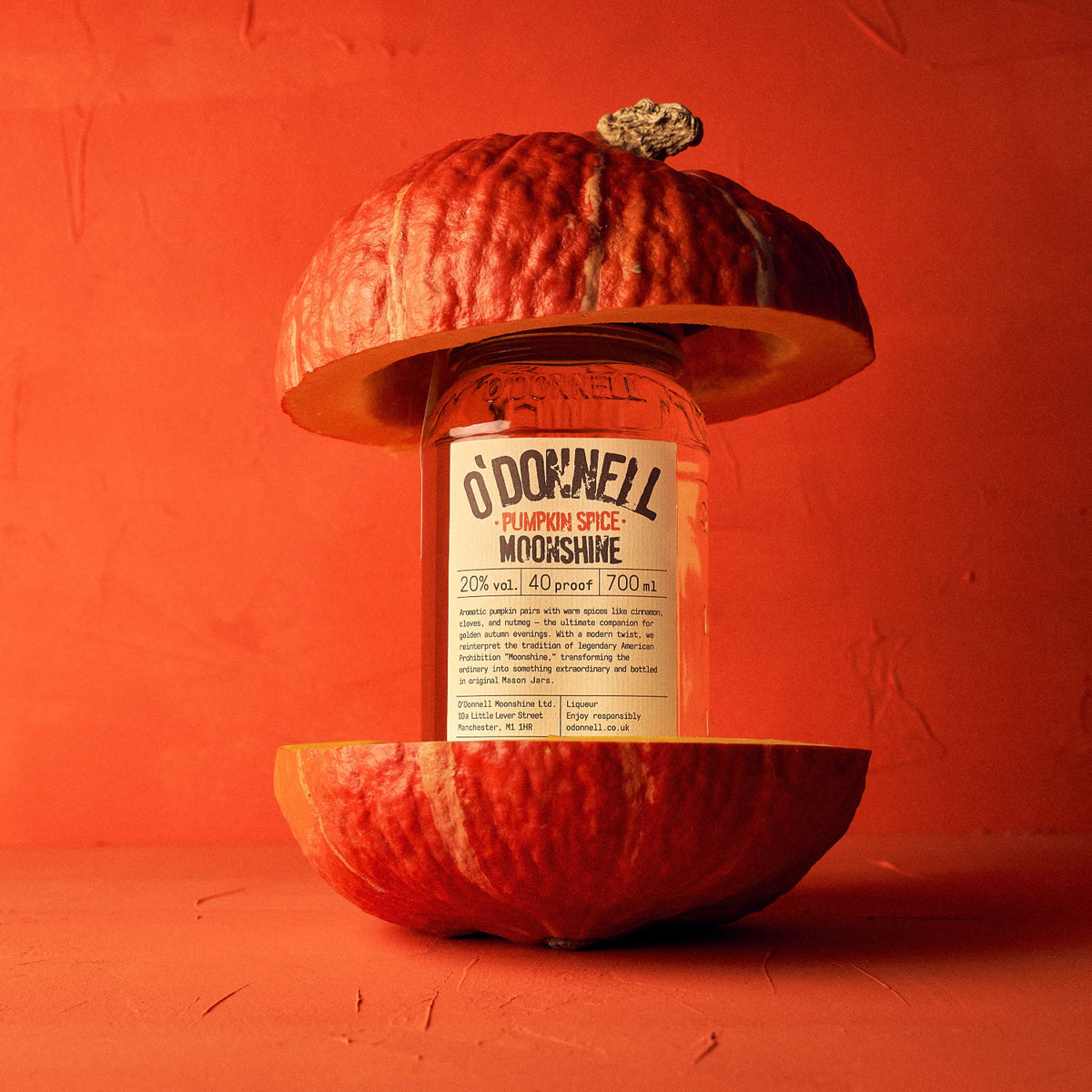 O'Donnell Mooonshine Pumpkin Spice in a Pumpkin