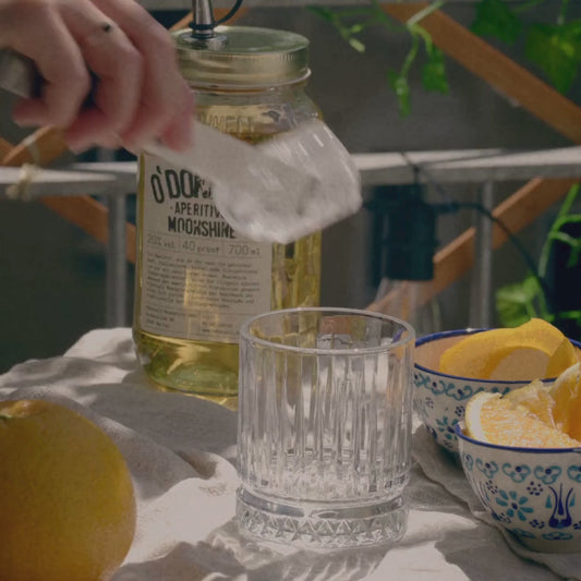 Aperitivo being used in a Spring Negroni