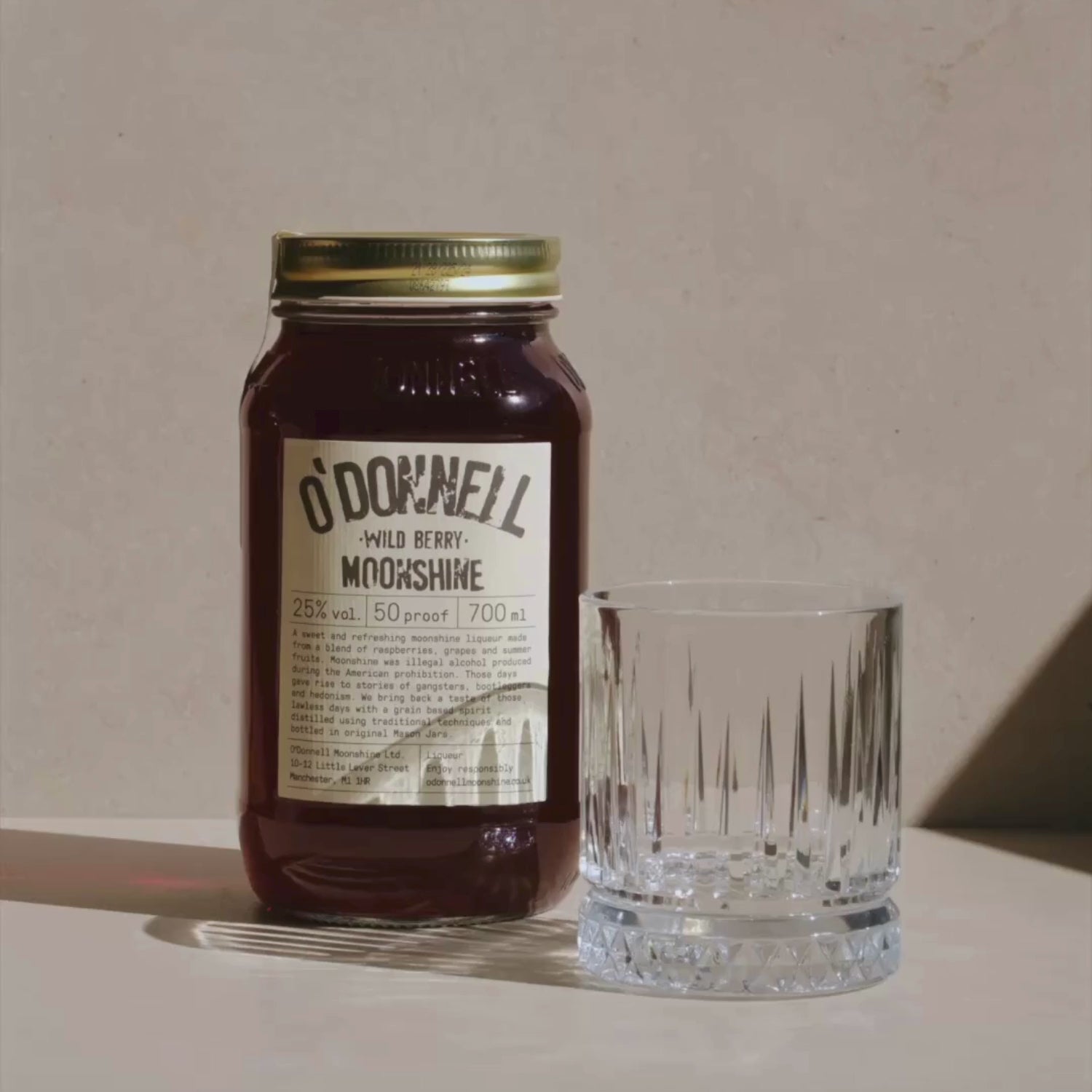 wild berry moonshine being poured