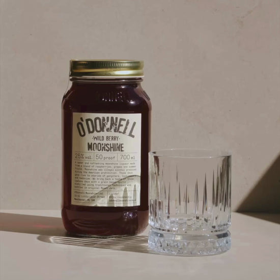 wild berry moonshine being poured