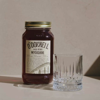 wild berry moonshine being poured