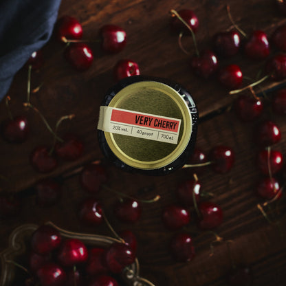 Very Cherry Moonshine with cherries