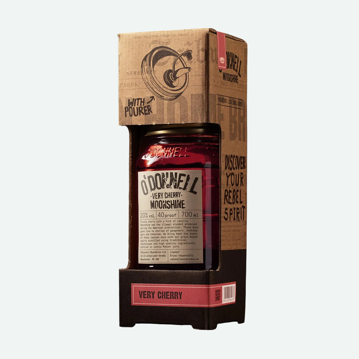 o'donnell moonshine Very Cherry Giftbox with lid included