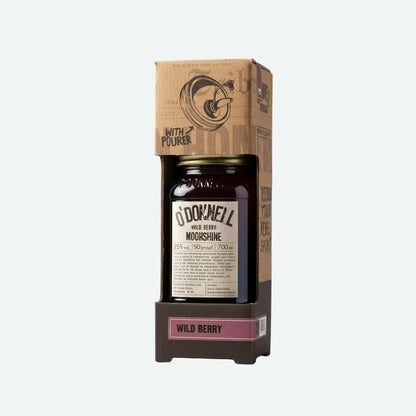 O Donnell Moonshine Wild Berry giftset with pouring lid included